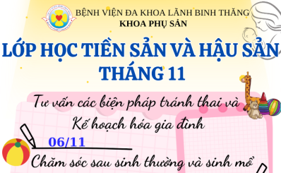 Lớp học tiền sản và hậu sản tháng 11 năm 2025